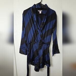 Victoria's Secret Black and Blue Robe